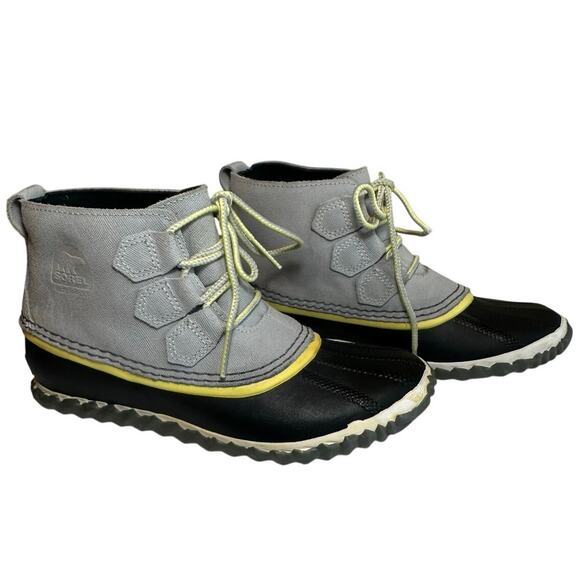 Sorel Out N About Leather Snow Boot Waterproof Lace Up Women’s Size 6 Gorpcore - Picture 1 of 10